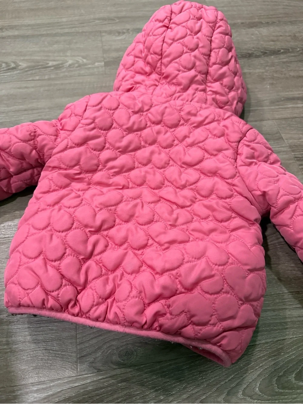 Carter's Bright Pink Quilted Hooded Puffer Jacket